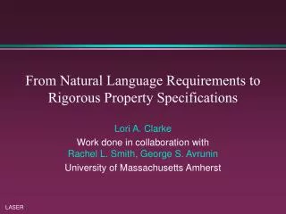 From Natural Language Requirements to Rigorous Property Specifications
