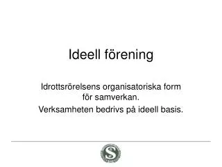 ideell f rening