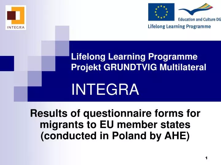 lifelong learning programme projekt grundtvig multilateral integra