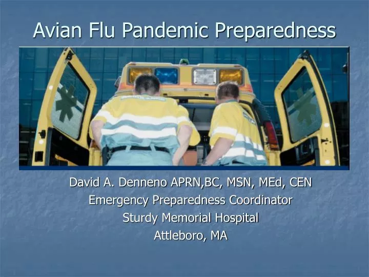 avian flu pandemic preparedness