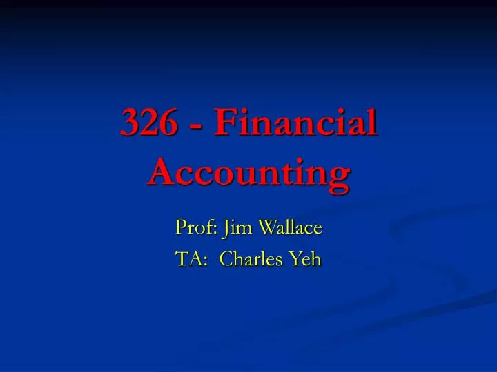 326 financial accounting