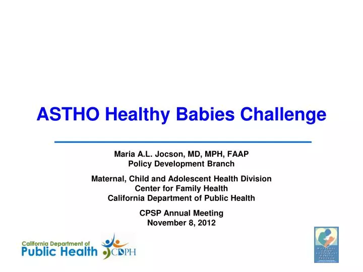 astho healthy babies challenge