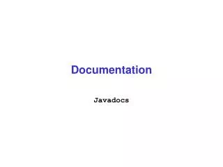 Documentation