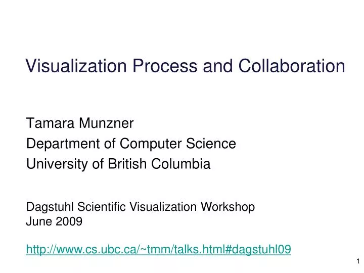 visualization process and collaboration