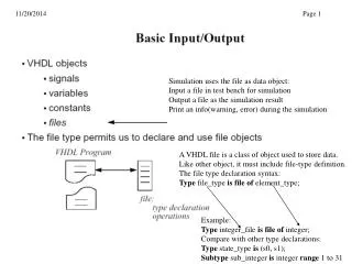 Simulation uses the file as data object: Input a file in test bench for simulation