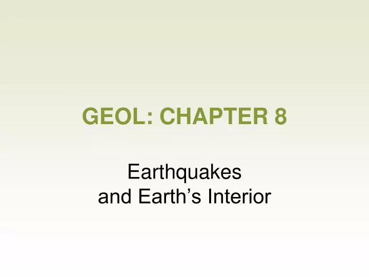 geol chapter 8