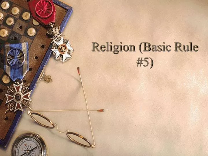 religion basic rule 5