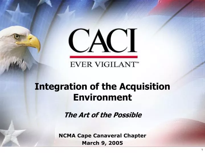 integration of the acquisition environment the art of the possible