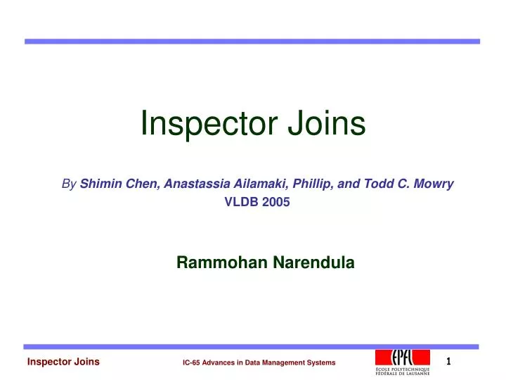 inspector joins