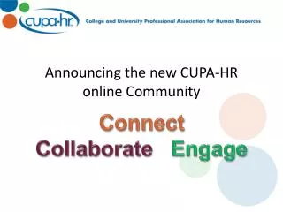 Announcing the new CUPA-HR online Community