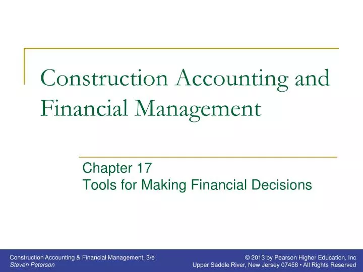 construction accounting and financial management