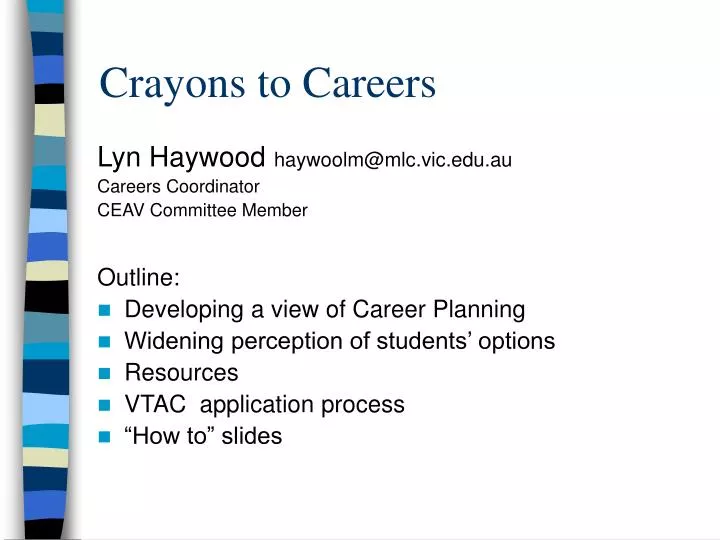 crayons to careers