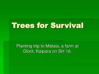 Trees for Survival