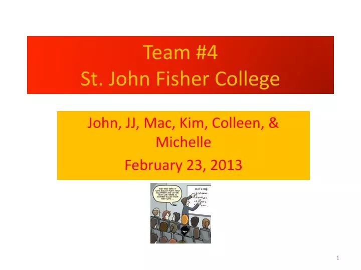 team 4 st john fisher college