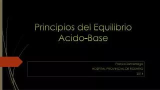 principios del equilibrio acido base