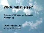 WPA, what else? - slide 1