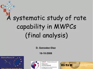 A systematic study of rate capability in MWPCs (final analysis)