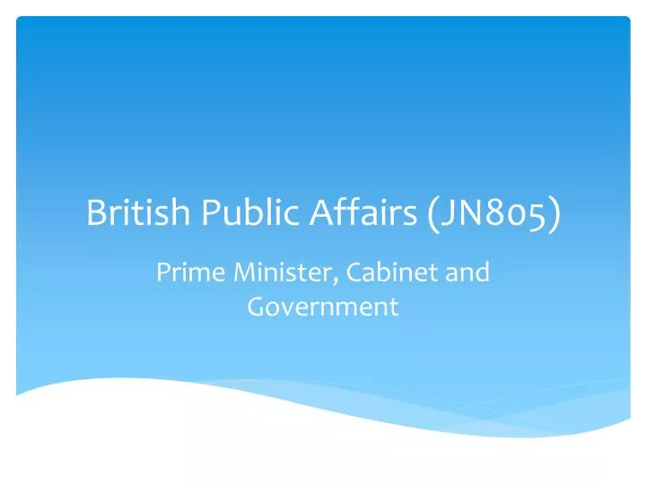british public affairs jn805