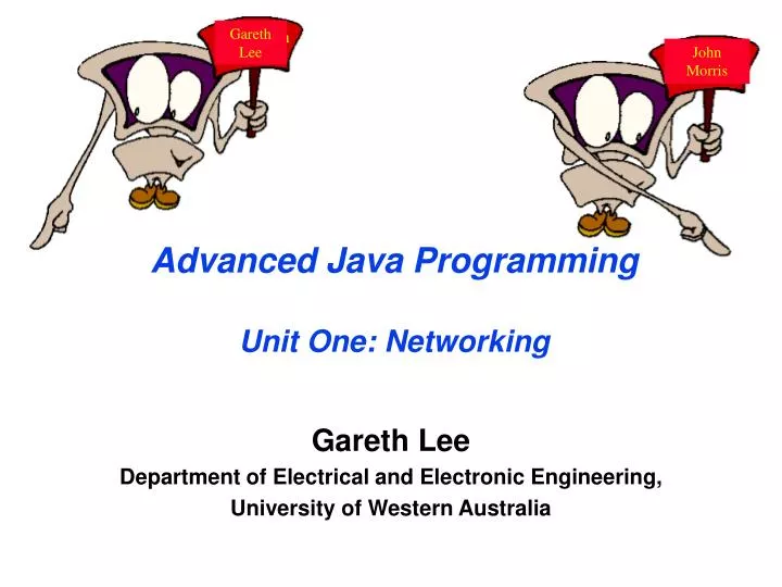 advanced java programming unit one networking