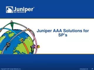 juniper aaa solutions for sp s