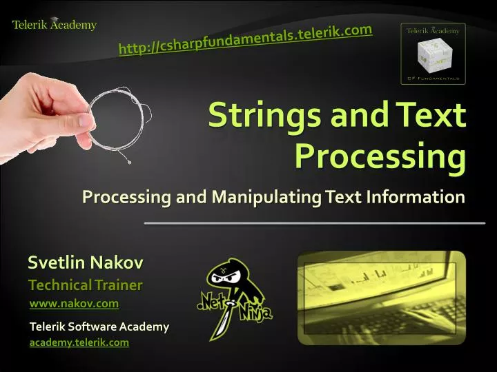strings and text processing