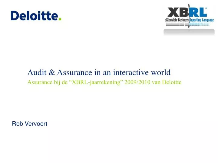 audit assurance in an interactive world