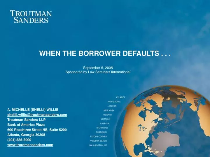 when the borrower defaults