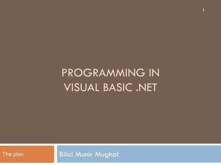 programming in visual basic net