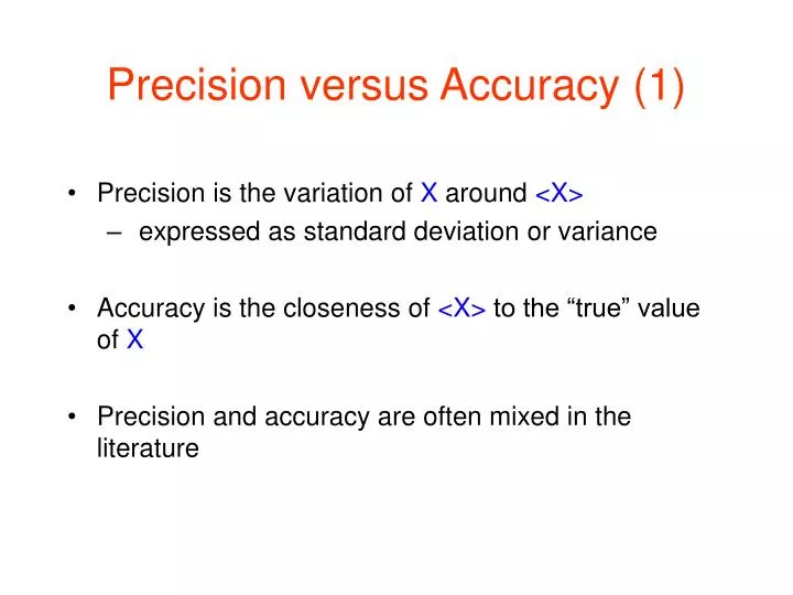 precision versus accuracy 1