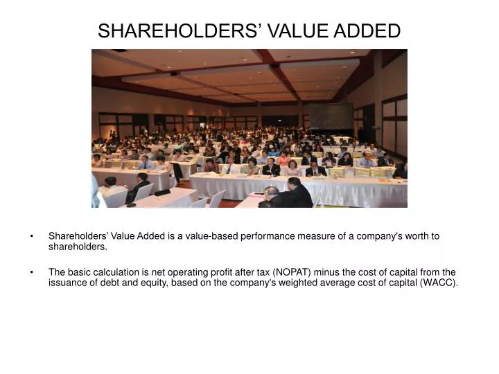 shareholders value added