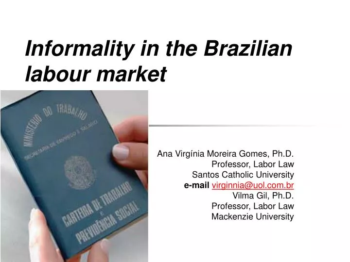 informality in the brazilian labour market