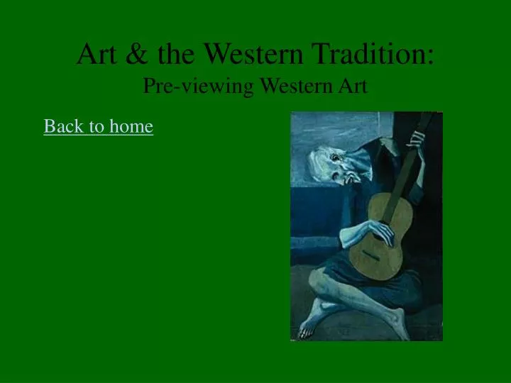 art the western tradition pre viewing western art