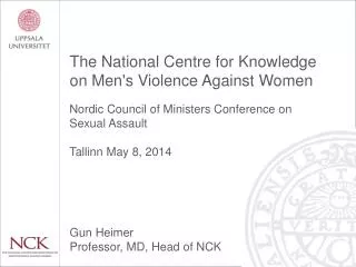 The National Centre for Knowledge on Men's Violence Against Women