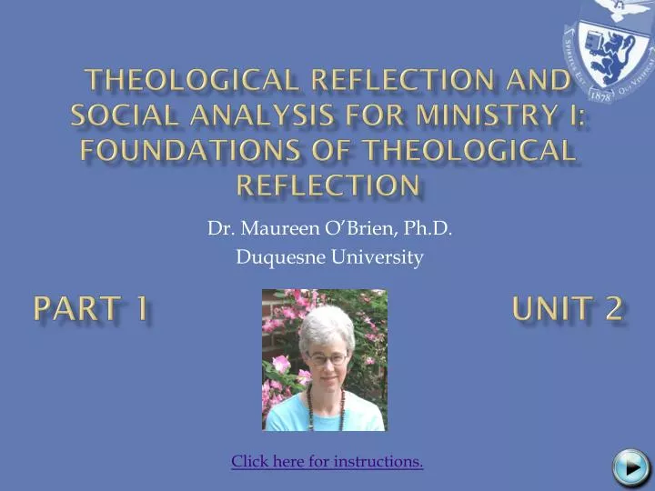 theological reflection and social analysis for ministry i foundations of theological reflection