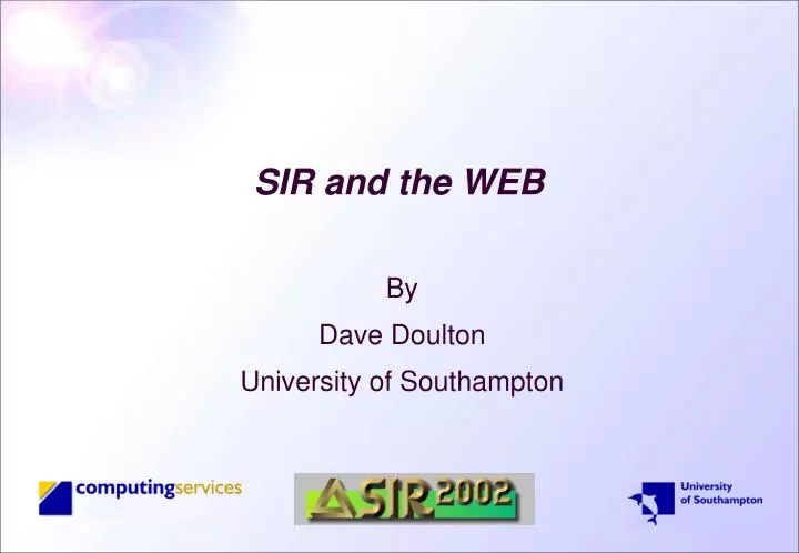 sir and the web