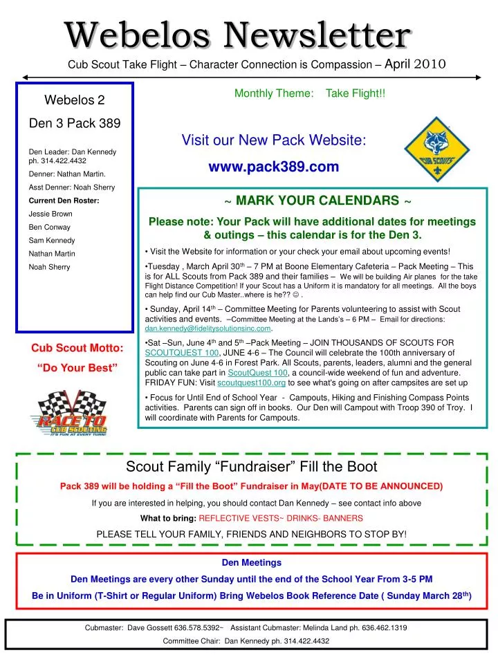 webelos newsletter cub scout take flight character connection is compassion april 2010