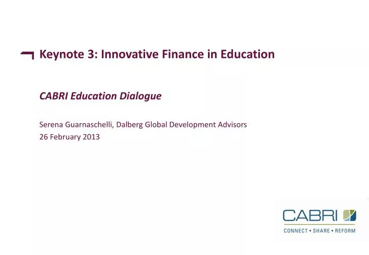 keynote 3 innovative finance in education
