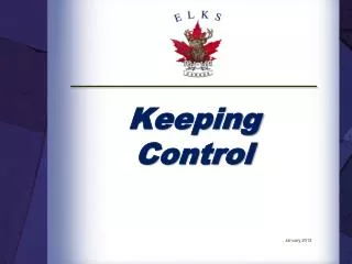 Keeping Control