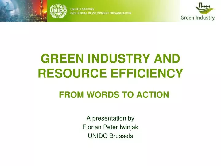 green industry and resource efficiency