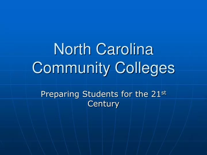 north carolina community colleges