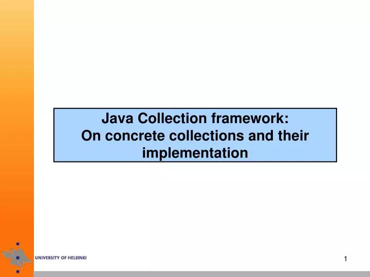 java collection framework on concrete collections and their implementation