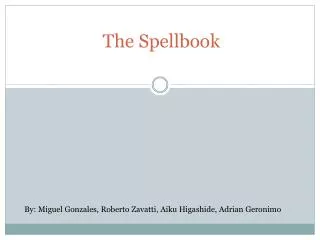 The Spellbook