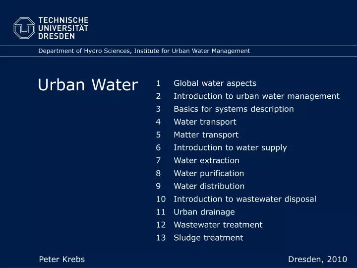 urban water