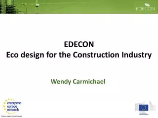 EDECON Eco design for the Construction Industry