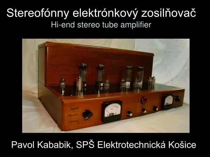 stereof nny elektr nkov zosil ova hi end stereo tube amplifier