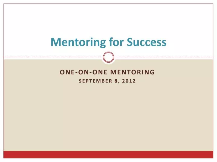 mentoring for success