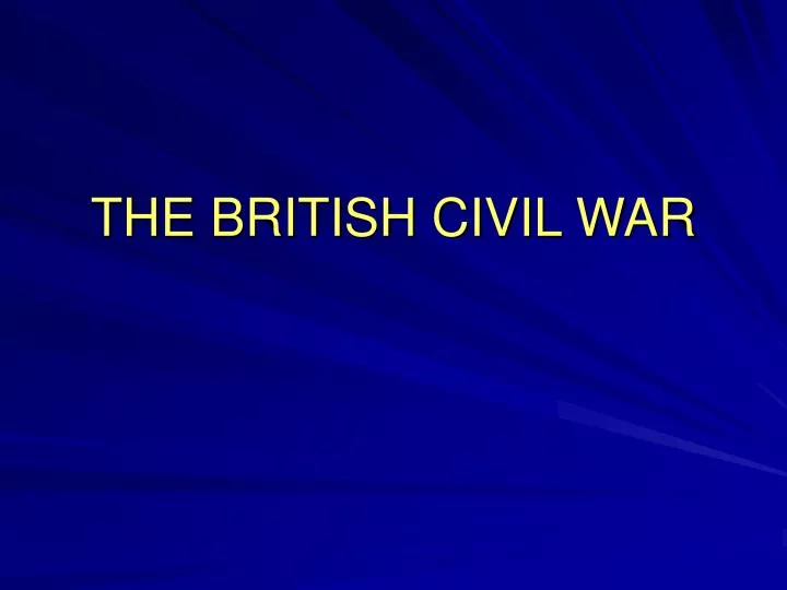 the british civil war