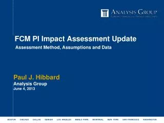 FCM PI Impact Assessment Update