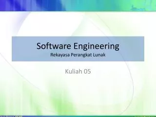 Software Engineering Rekayasa Perangkat Lunak