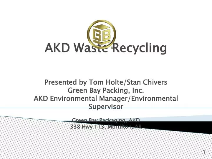 akd waste recycling